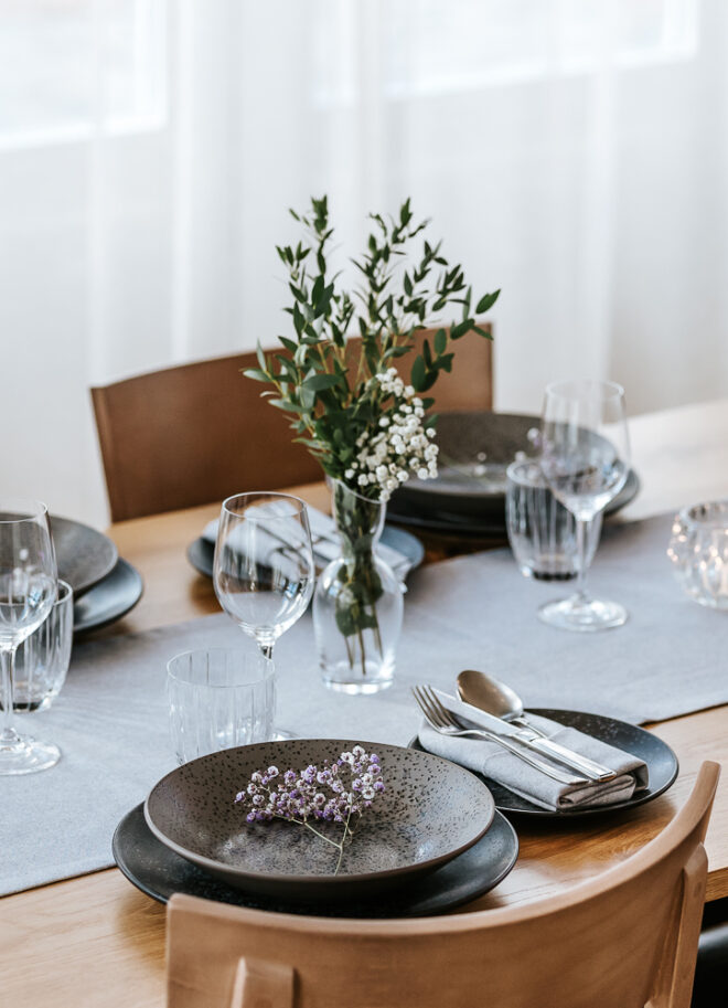 Dining table in Old Hapsal Hotel